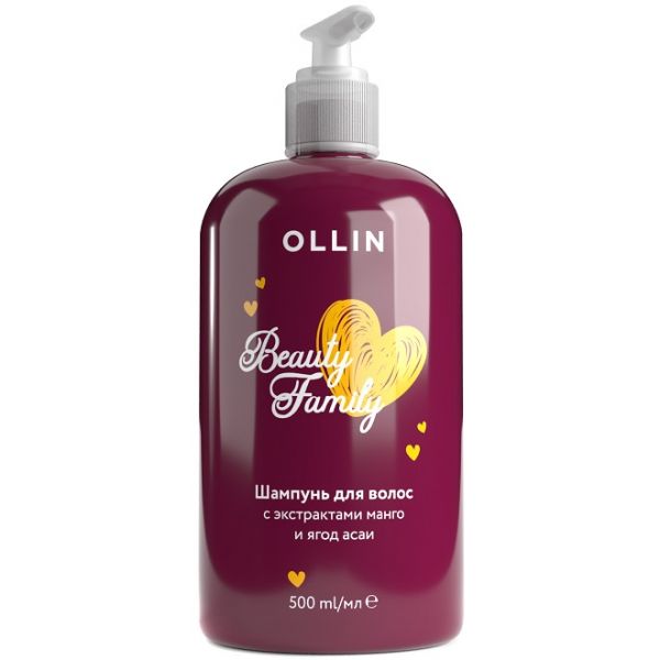 Hair shampoo with mango extracts Beauty Family OLLIN 500 ml